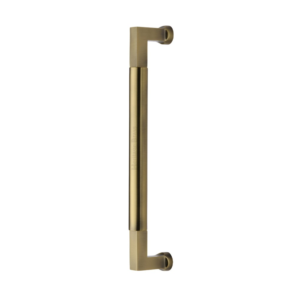 M Marcus Heritage Brass Door Pull Handle Bauhaus Design 330mm length